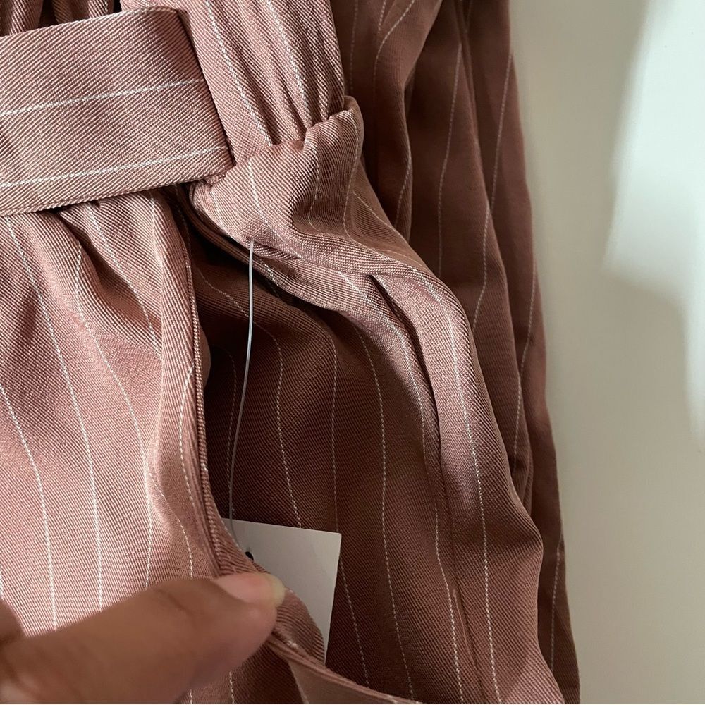 Charlotte Russe+ Pink Striped Cuffed Hem Trousers NWT Size 3X - Picture 13 of 15